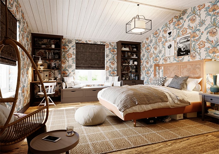 Maurice, Chocolate - Roman Blind - Image 7